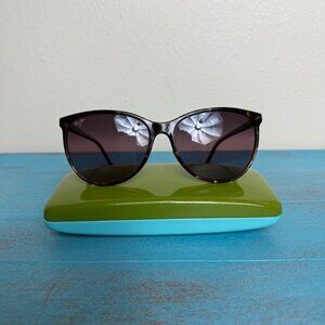 Maui Jim 'Ocean' Polarized Tortoise Raspberry Rose Cat Eye Sunglasses MJ 723-12B